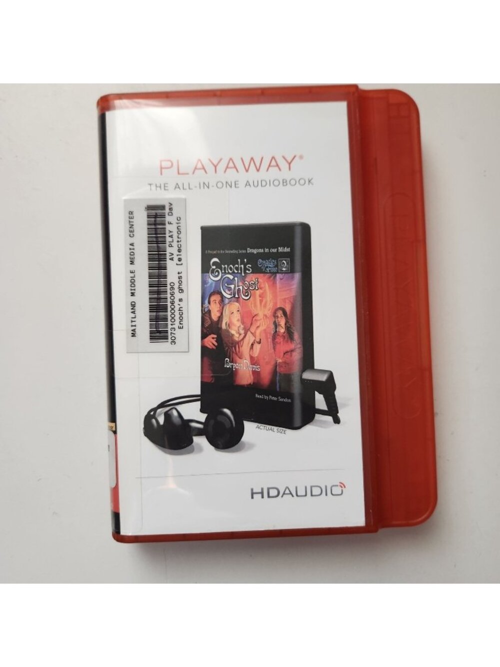 Enoch's Ghost Bryan Davis Playaway Audiobook Former Library YA Christian Fantasy
